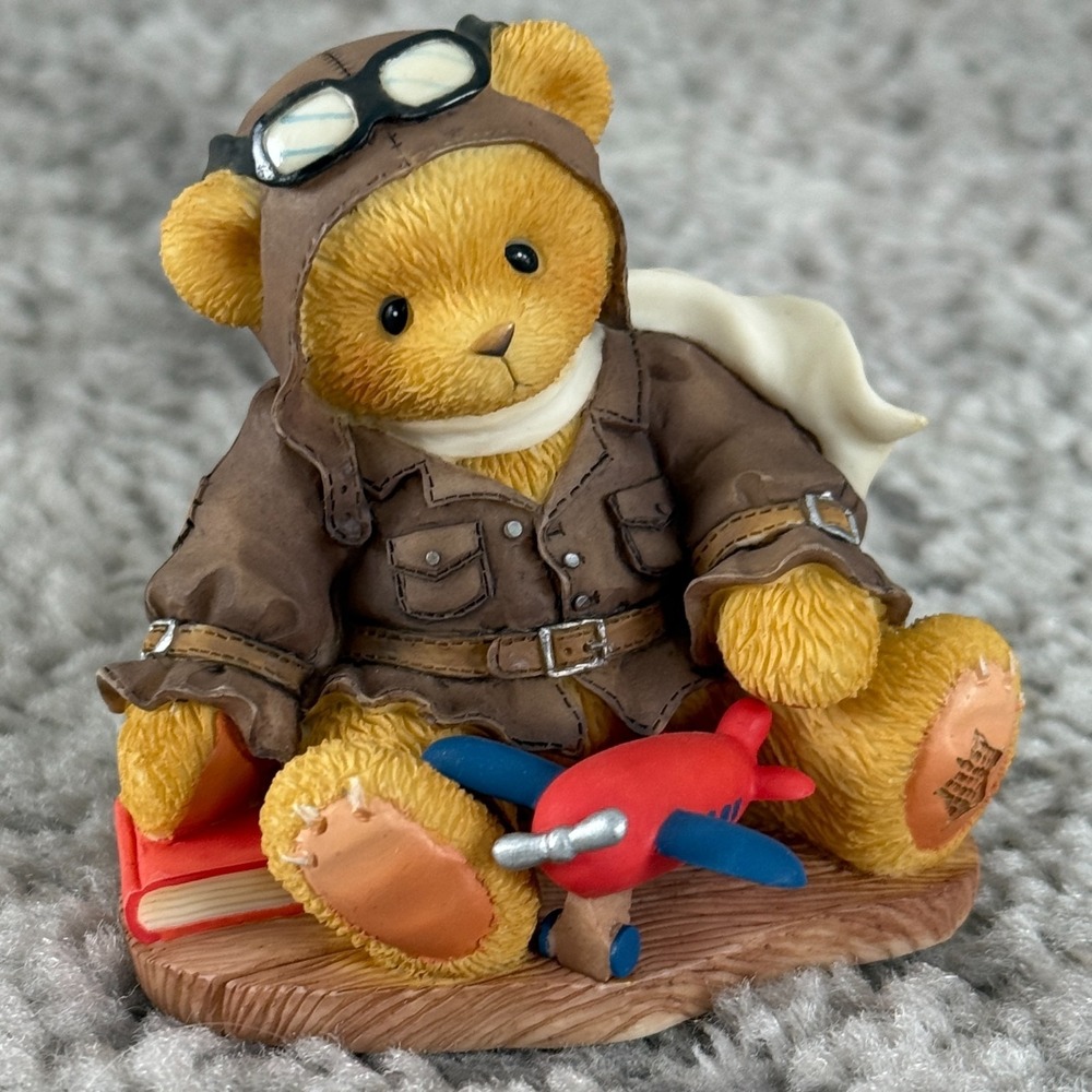 VTG 1998 Cherished Teddies 337463 Lance Come Fly With Me Figurine w/Button